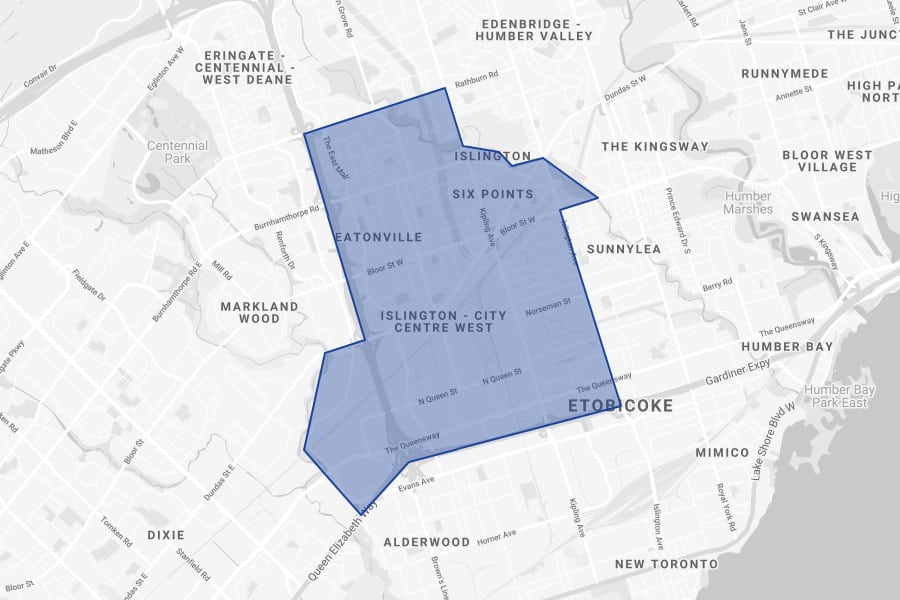 Map of Islington-City Centre West