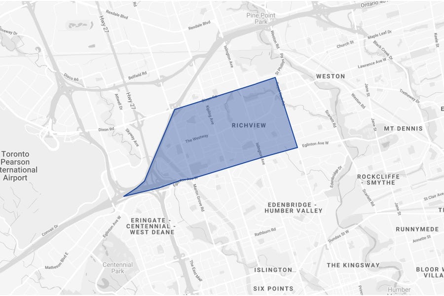 Map of Willowridge-Martingrove-Richview